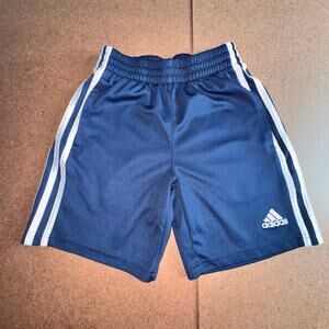 Adidas Classic 3-Stripes Shorts - Youth Size 8 - Navy Blue Athletic Shorts